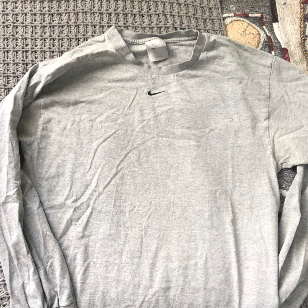 Plain grey nike long sleeve